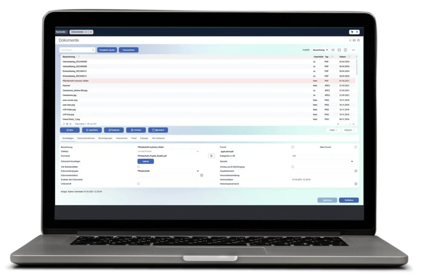 MYFACTORY Finanzbuchhaltung: Beleg- und Dokumentenverwaltung mit automatisierter Verbuchung